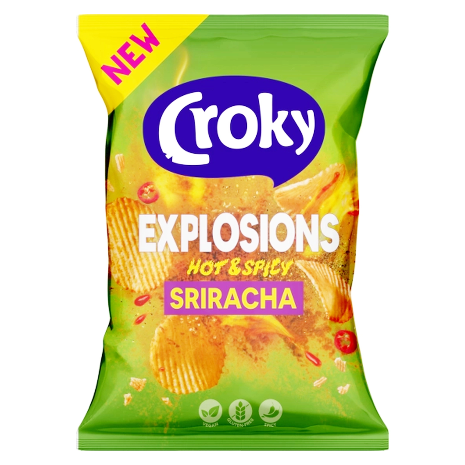 CROKY Chips Explosions Sriracha Hot & Spicy 150g