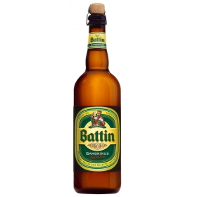 Battin Gambrinus blond beer 5.2% vol 75cl