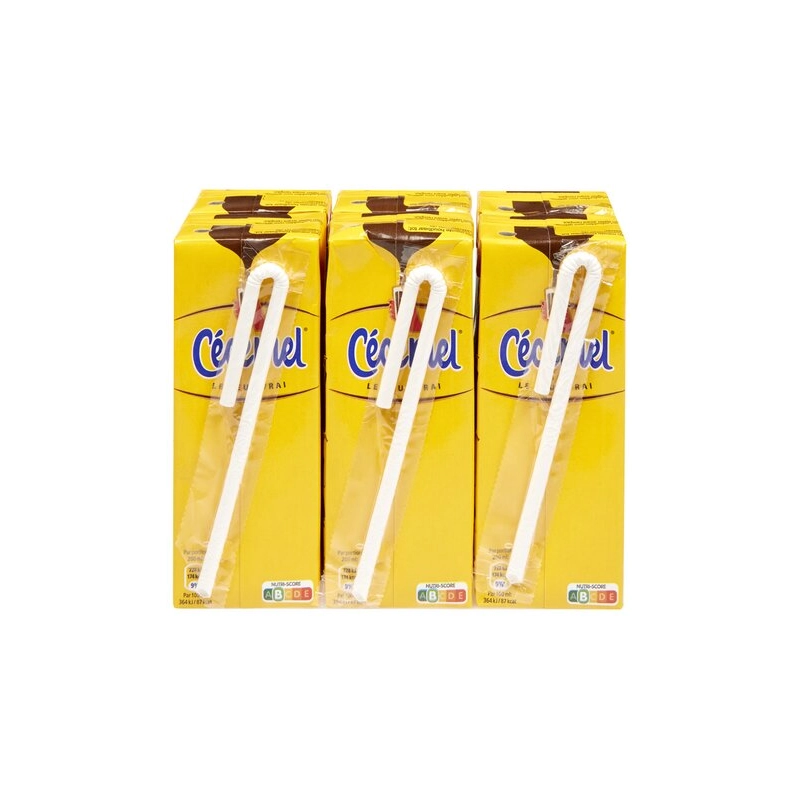 CÉCÉMEL lait au chocolat brique 6x20cl
