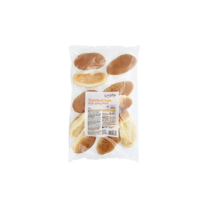 EVERYDAY Sandwiches au beurre 10 pièces 450g