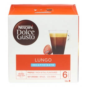 NESCAFÉ DOLCE GUSTO Lungo Décaféiné – 16 Capsules