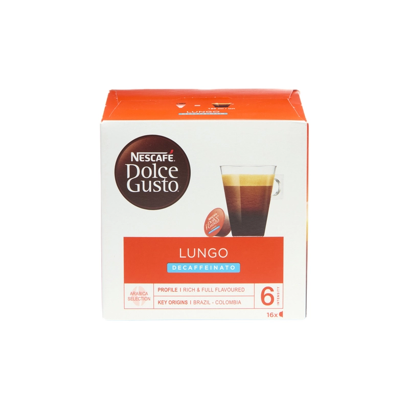NESCAFÉ DOLCE GUSTO Lungo Décaféiné – 16 Capsules