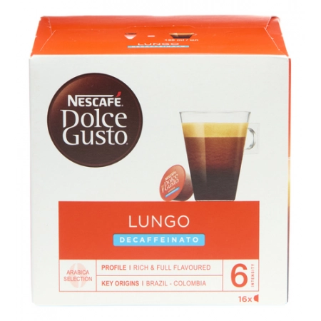 NESCAFÉ DOLCE GUSTO Lungo Décaféiné – 16 Capsules