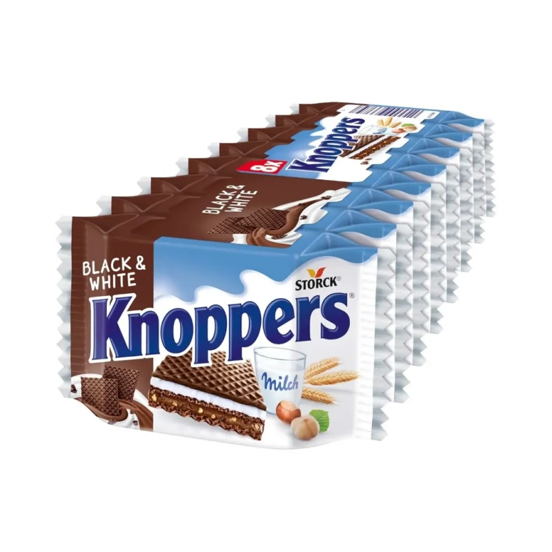 Knoppers Black and White 8x25g