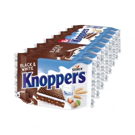 Knoppers Black and White 8x25g