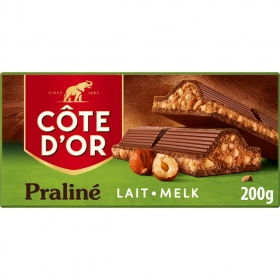 CÔTE D’OR Hazelnut Milk Praline Bar 200g