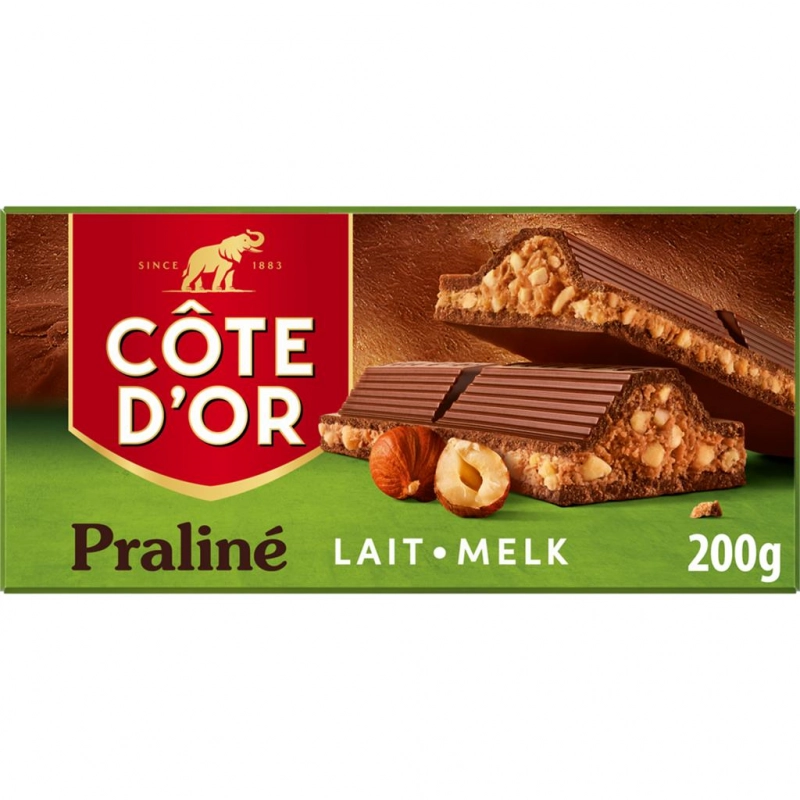 CÔTE D’OR Tablette Praliné Lait Noisette 200g