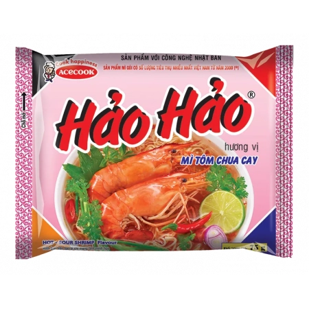 HAO HAO Hot sour shrimp instant noodles 77g