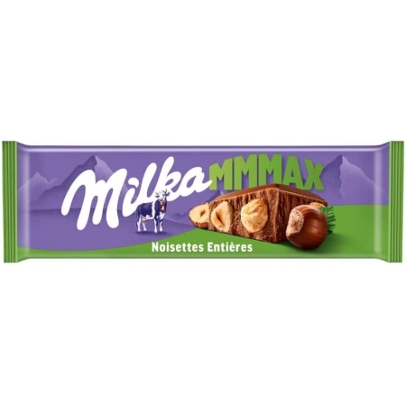 MILKA Chocolat au Lait Noisettes Entières 250g