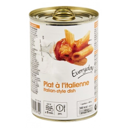 EVERYDAY Plat à l’Italienne en Conserve 400g