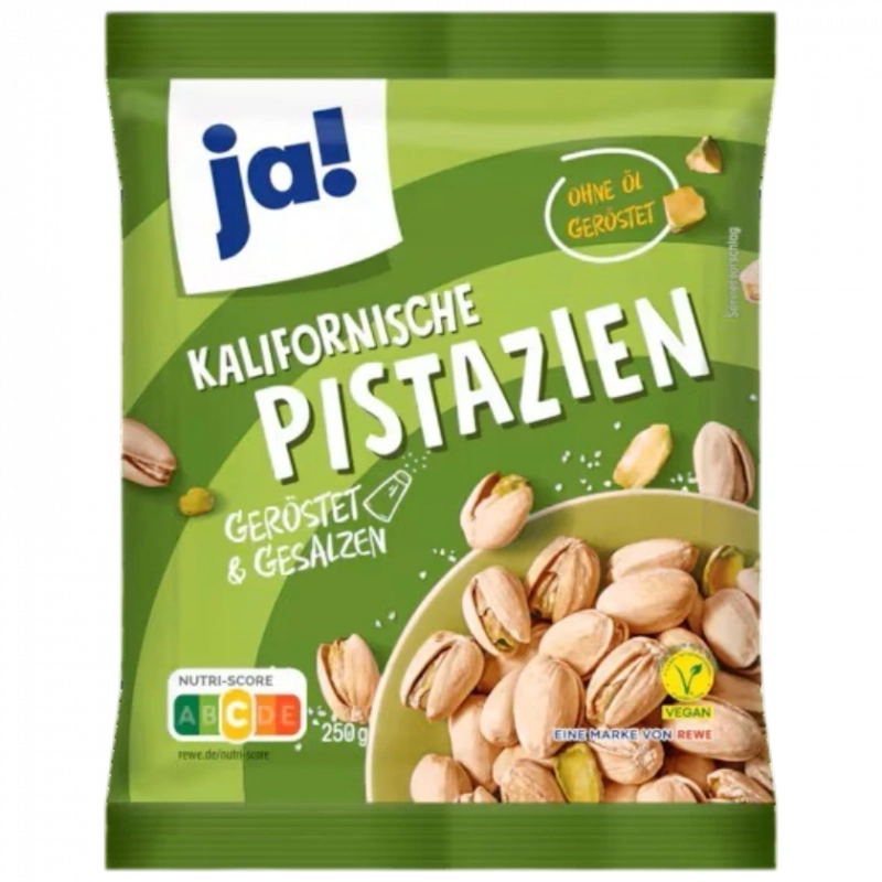 JA! Pistaches grillées et salées 250g