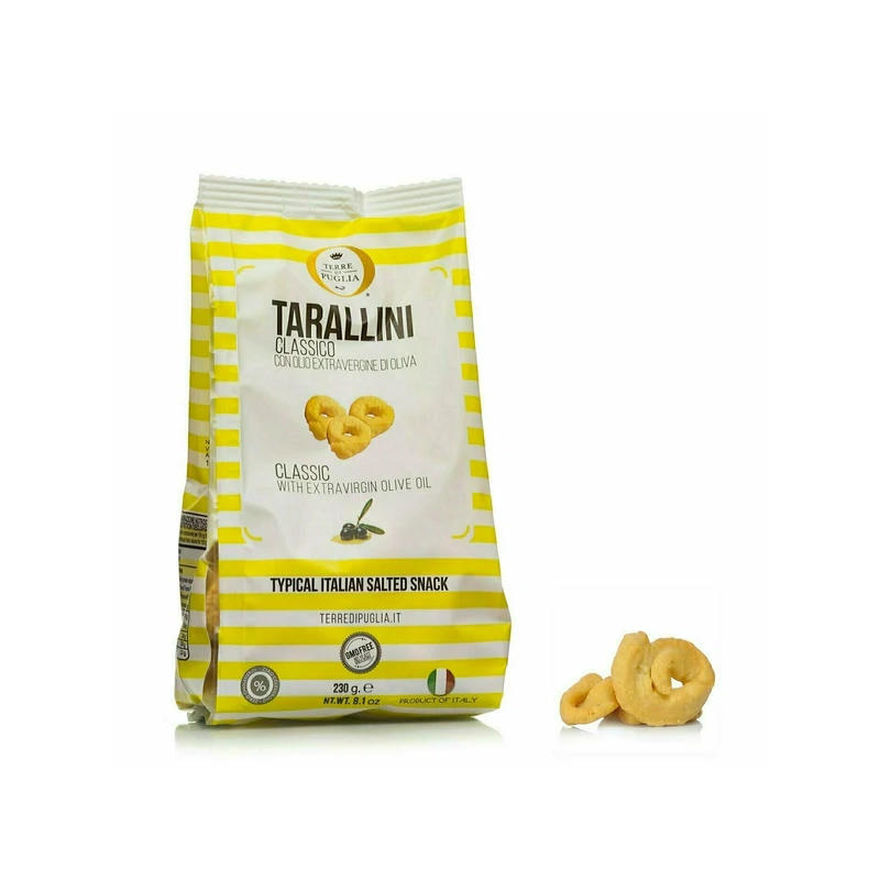 Tarallini classique 230g avec de l'huile d'olive supplémentaire