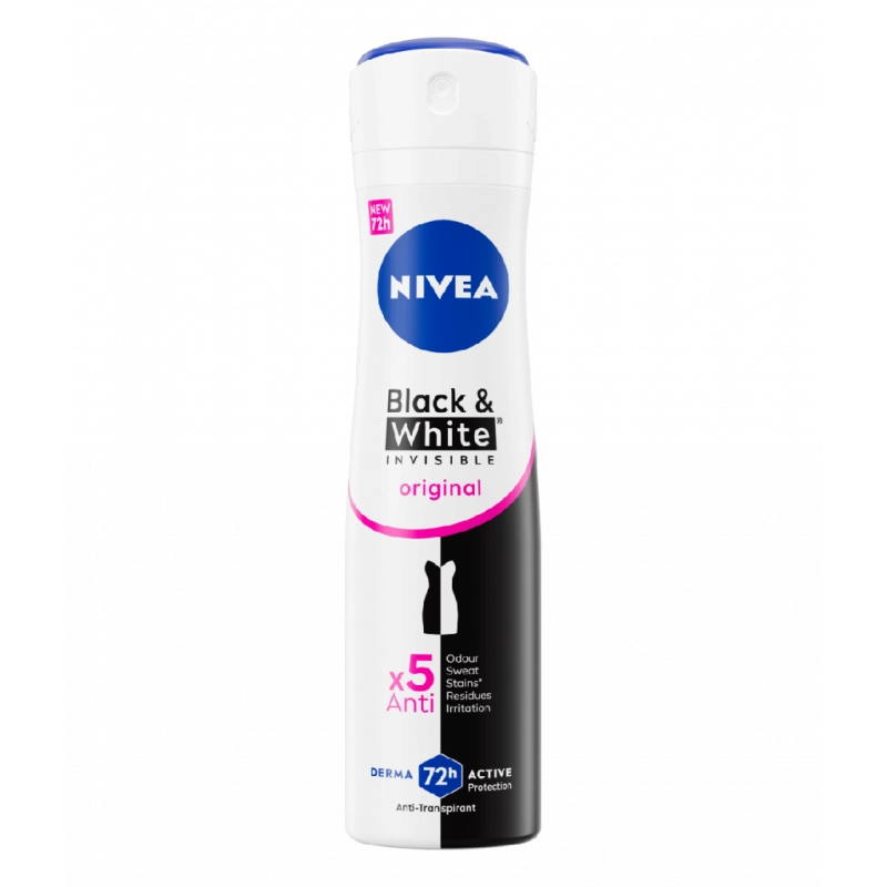 NIVEA Black & White Invisible Original Spray 150ml