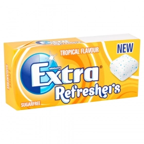 EXTRA Refreshers Tropical Chewing gum without sugar 8 sugared almonds