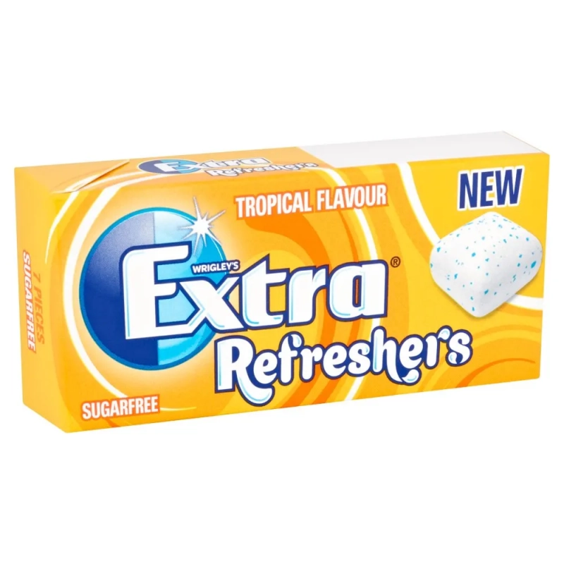 EXTRA Refreshers Tropical Chewing gum sans sucre 8 dragées