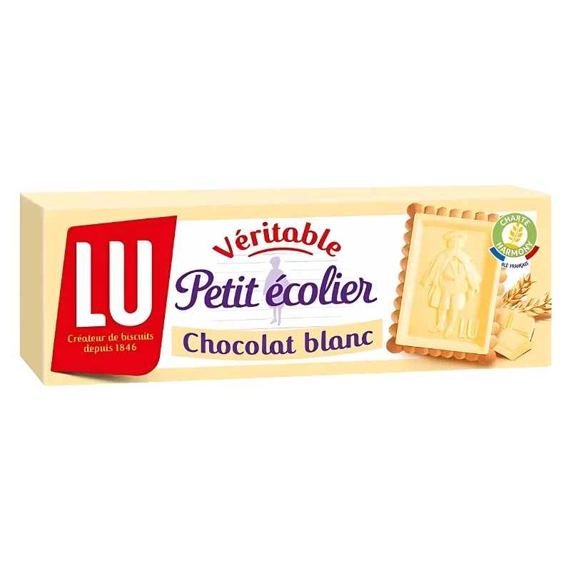 Biscoitos de Chocolate Branco LU Little Schoolboy 150g