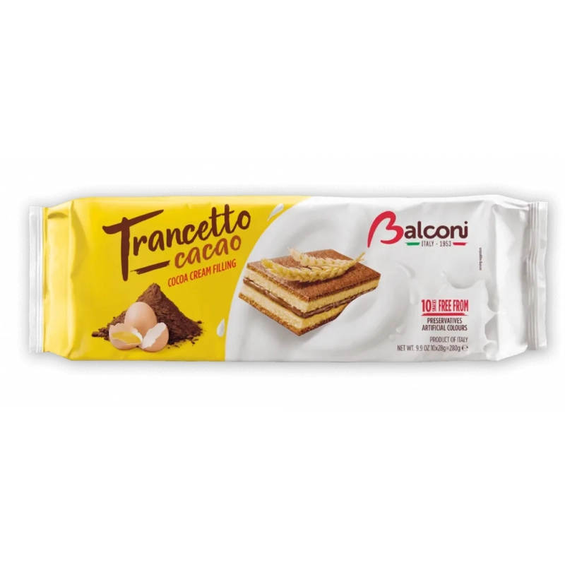 BALCONI Tranceto with Cocoa Cream 10x28g