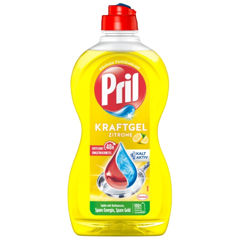 Pril Kraft-Lemon Hand Dishwashing Liquid Gel 450 ml