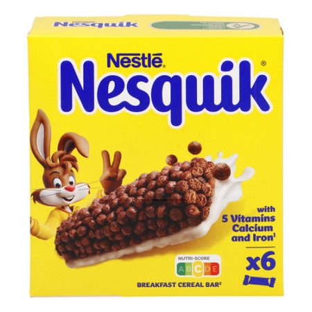 NESTLÉ Nesquick Barres Céréales 6 pièces 150g