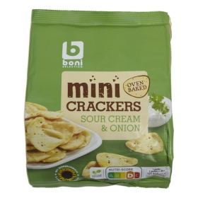 BONI Mini Crackers Sour cream & Onion 125g