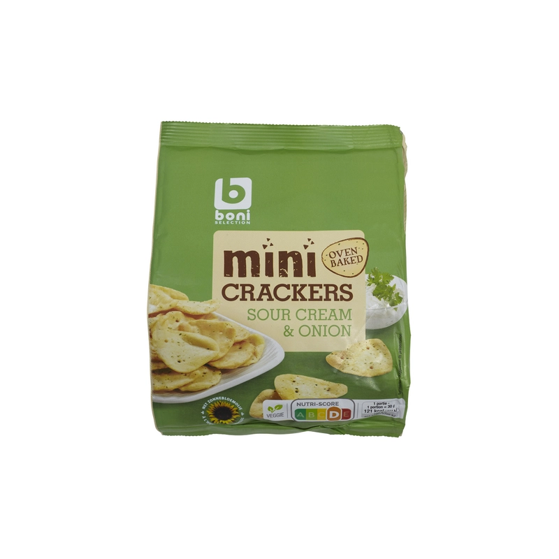 BONI Mini Crackers Sour cream & Onion 125g