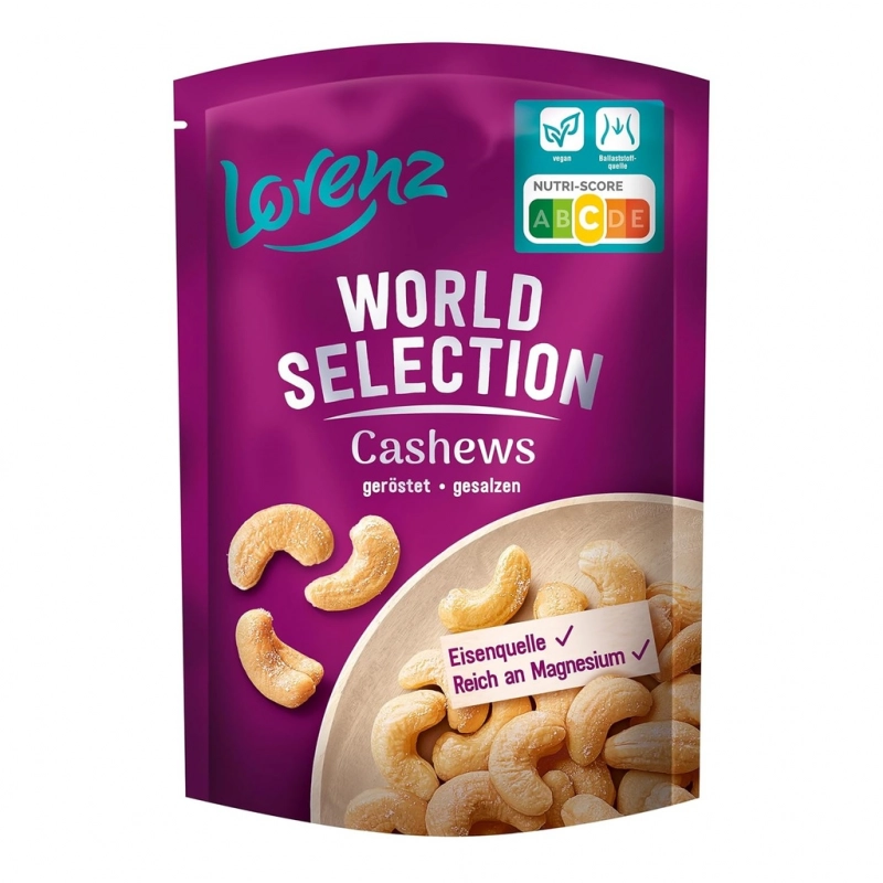 Lorenz Salted Roasted Cashews 100g – Tasty Snack
