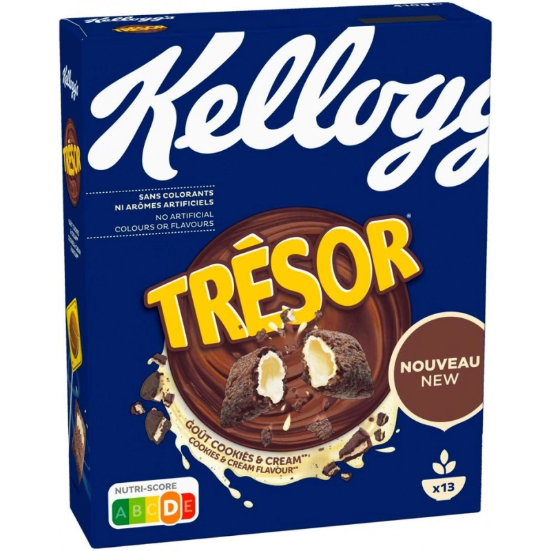 Kellogg's Trésor chocolate cookies & cream 375g