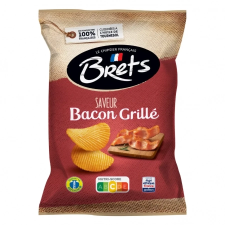 BRET'S Chips bacon grillé 125g