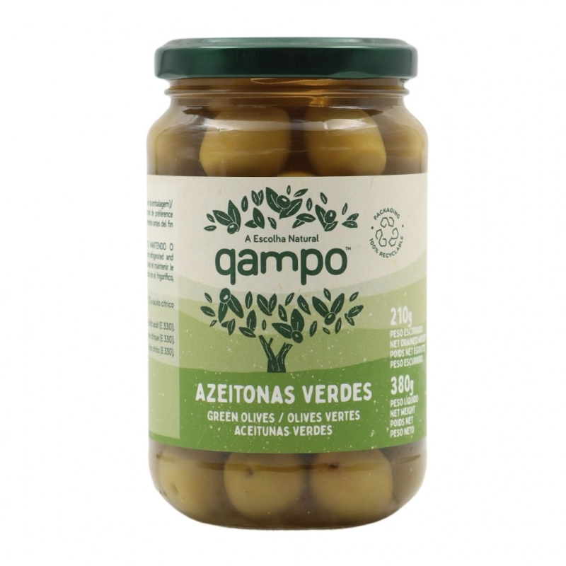 Qampo - Green olives 380g