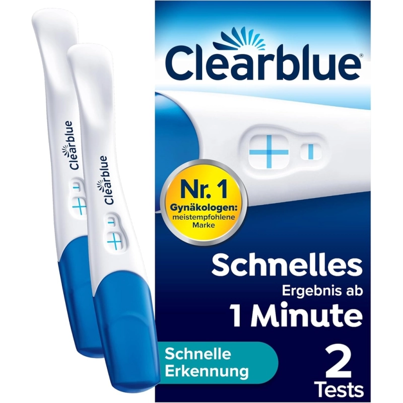 Teste de gravidez Clearblue 2x com detecção rápida
