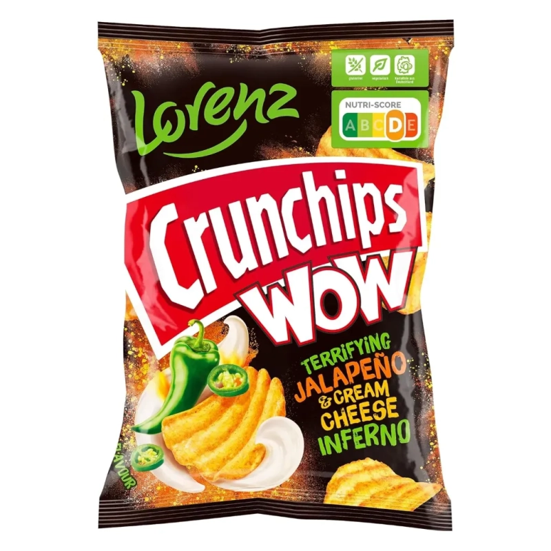 LORENZ Crunchips WOW Jalapeño & Cream Cheese 110g