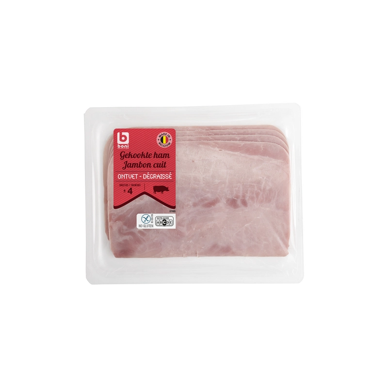 BONI Jambon cuit 4 tranches 150g