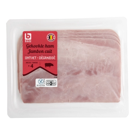 BONI Jambon cuit 4 tranches 150g