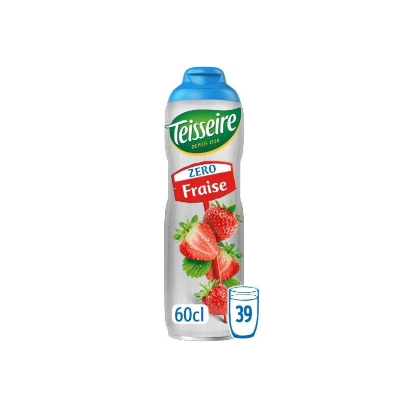 TEISSEIRE Zero Strawberry Syrup 60cl