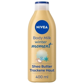 NIVEA Body Milk Winter Moment 400ml – 72h feuchtigkeitsspendende Körperlotion mit Sheabutter und intensiver Pflege