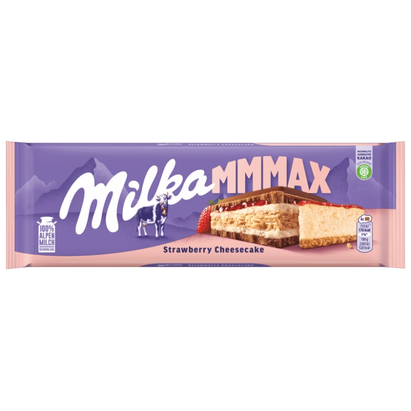 Milka Mmmax Strawberry Cheesecake 300g