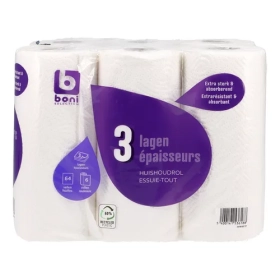 BONI Classic paper towel 3 thickness 6 rolls