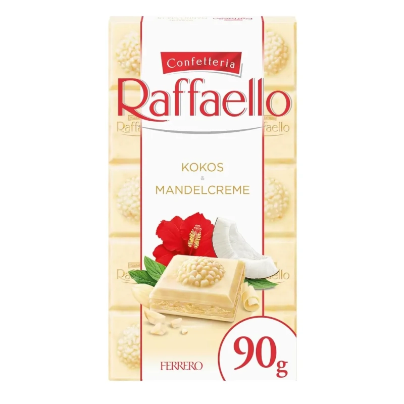 Ferrero Raffaello White Chocolate Coconut and Almond Bar 90g