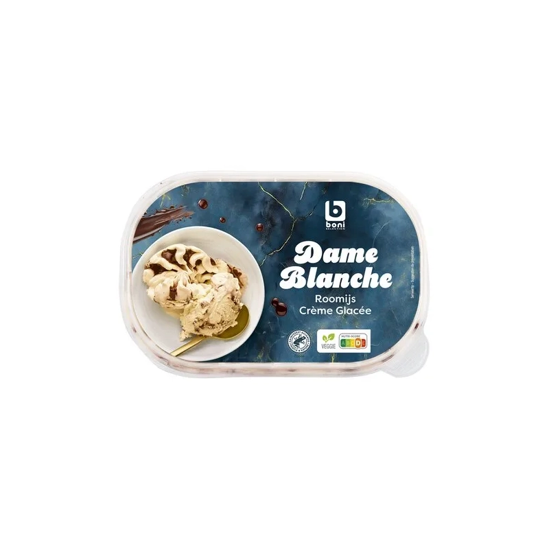 BONI Glace Dame Blanche 900ml