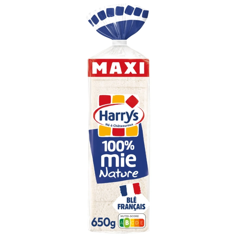 Harry's Pain de mie nature sans croûte 650g