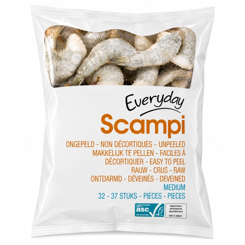 EVERYDAY Scampi medium 32-37 ASC 500g