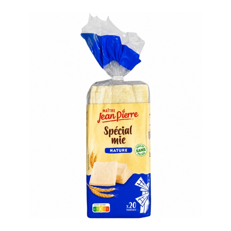 Pain de mie nature sans croûte 500g - Maîte Jean Pierre