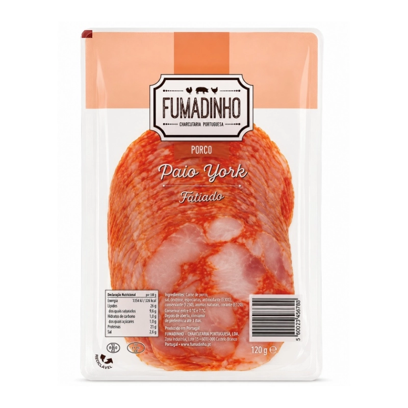 FUMADINHO Paio York en tranches 200g