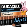 DURACELL Optimum Piles AA (Lot de 12) – Piles Alcalines 1,5V