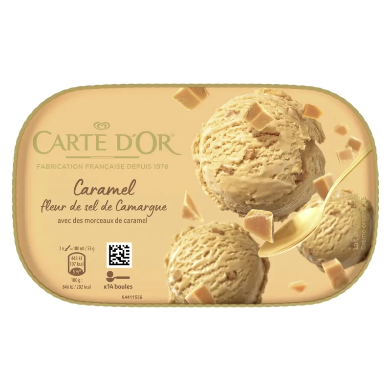 CARTE D’OR Ice cream Ccaramel fleur de sel from Camargue 700ml