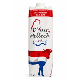 D'Fair Mëllech - Lait entier 3,5% 1L