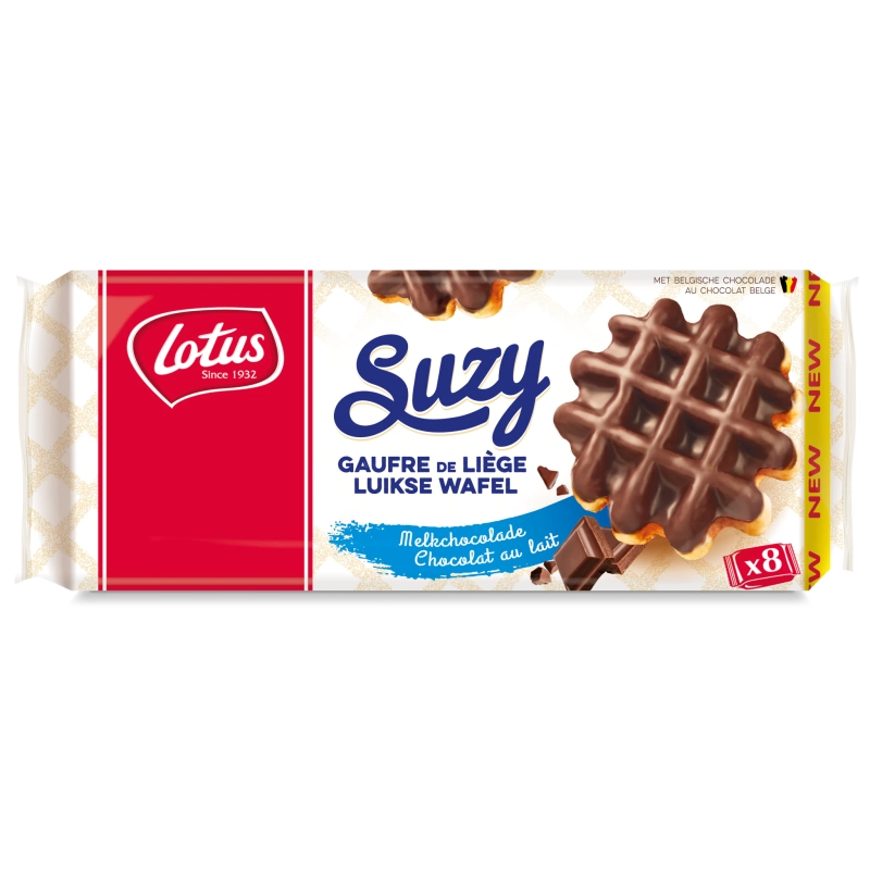 SUZY Gaufres Liège chocolat au lait 460g