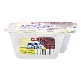 Müller Yaourt Banane-flakes choco 150g