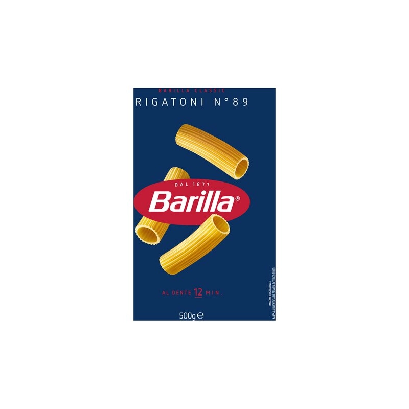 BARILLA rigatoni pasta n.89, 500g
