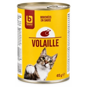 BONI Nourriture Chat terrine volaille 415g